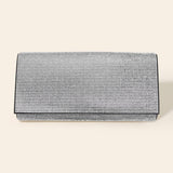 Bling Solid Evening Clutch Crossbody Bag