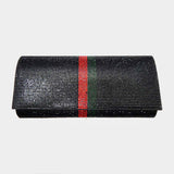 Color Block Bling Evening Clutch Crossbody Bag