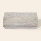 Bling Solid Evening Clutch Crossbody Bag