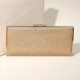 Bling Solid Flat Evening Clutch / Crossbody Bag