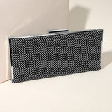 Bling Solid Flat Evening Clutch / Crossbody Bag