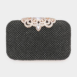 Stone Embellished Evening Tote / Clutch / Crossbody Bag
