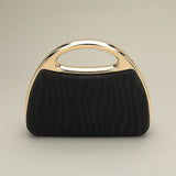 Shimmering Structured Evening Clutch Crossbody Bag