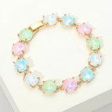 Round Stone Link Evening Bracelet