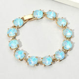 Round Stone Link Evening Bracelet