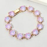 Round Stone Link Evening Bracelet