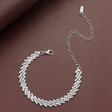 Rhinestone Paved Chain Evening Bracelet