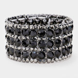 Rhinestone Crystal Stretch Evening Bracelet