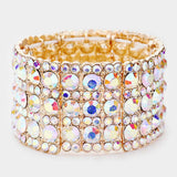 Rhinestone Crystal Stretch Evening Bracelet
