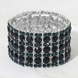Rhinestone Crystal Stretch Evening Bracelet