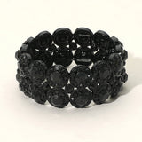 Crystal Rhinestone Stretch Evening Bracelet