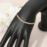CZ Stone Pave Bar Accent Adjustable Evening Bracelet