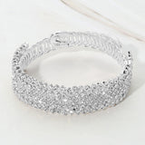 Crystal Rhinestone Adjustable Evening Bracelet