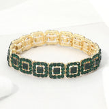 Crystal Link Stretch Evening Bracelet
