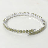 CZ Round Cluster Evening Bracelet
