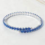 CZ Round Cluster Evening Bracelet