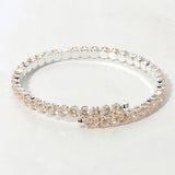 CZ Round Cluster Evening Bracelet