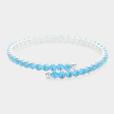 CZ Round Cluster Evening Bracelet