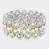 Bubble Stone Stretch Evening Bracelet