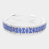 Rhinestone Pave Evening Bracelet