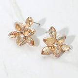 Marquise Teardrop Stone Cluster Evening Stud Earrings