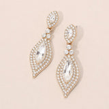 Marquise Stone Accented Evening Earrings