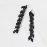 Marquise Crystal Cluster Linear Drop Evening Earrings