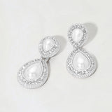 Pearl Teardrop Evening Earrings