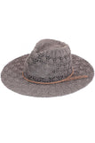 C.C HORSESHOE LACE KNITTING PANAMA HAT
