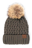 C.C Lattice Crossover Stitch Beanie