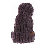 Chunky Knit Yarn Pom C.C Beanie