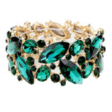 Marquise Crystal Stretch Evening Bracelet