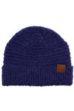 C.C Solid Boucle Yarn Beanie Hat with Cuff