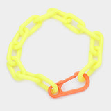 Resin Open Oval Link Bracelet