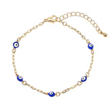 Evil Eye Bead Station Bracelet