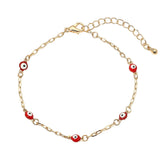 Evil Eye Bead Station Bracelet