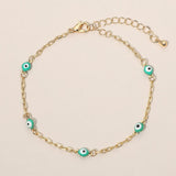 Evil Eye Bead Station Bracelet