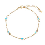 Evil Eye Bead Station Bracelet