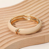 Enamel Inlay Hinged Bangle Bracelet