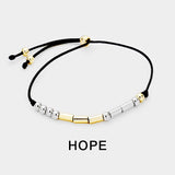 HOPE Morse Code Cinch Bracelet