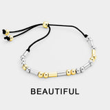 BEAUTIFUL Morse Code Cinch Bracelet