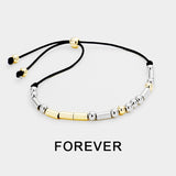 FOREVER Morse Code Cinch Bracelet