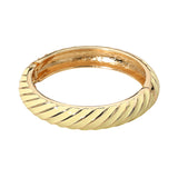 Enamel Inkay Striped Hinged Bangle Bracelet