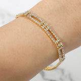 Geometric Rhinestone Pave Bracelet
