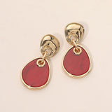 Geometric Resin Drop Earrings