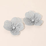 Floral Cutout Statement Earrings