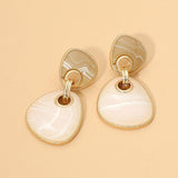 Abstract Resin DRop Earrings