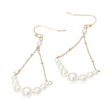 Pearl Chain Drop Earrings