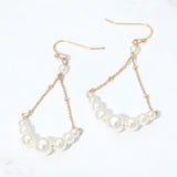 Pearl Chain Drop Earrings