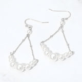 Pearl Chain Drop Earrings